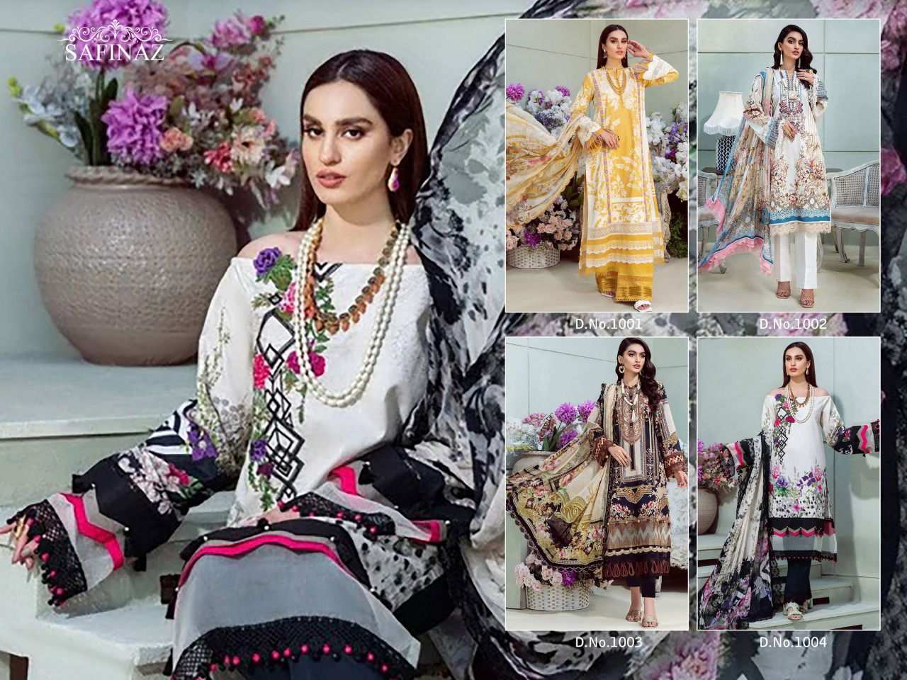 Safinaz Firdous 6 Casual Wear Designer Cambric Cotton Pakistani Salwar Kameez